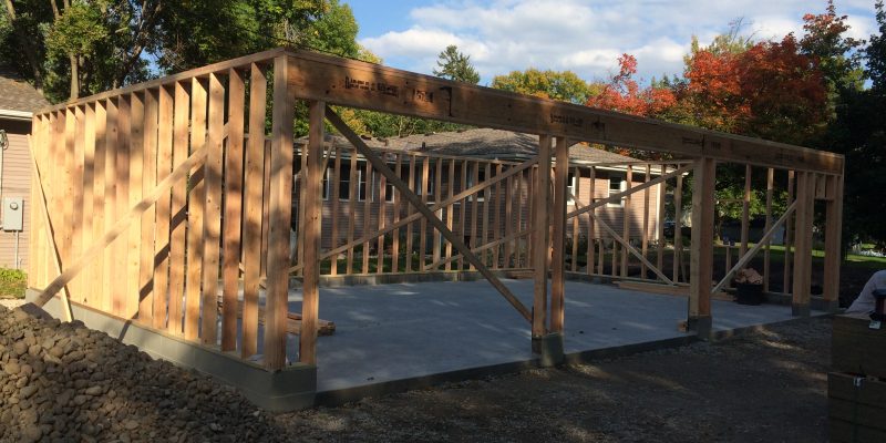 Garage construction